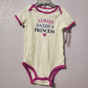 NWT Carter's Baby Slogan Bodysuit Daddy's Princess 18M